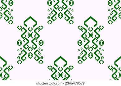 Ikat tribal Indian seamless pattern ethnic aztec fabric carpet mandala ornament native boho motif tribal textile geometric african american oriental traditional vector illustrations embroidery styles.