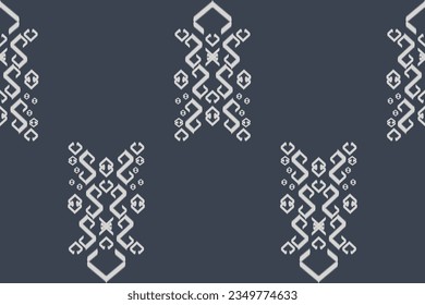 Ikat tribal patrón indio sin costuras alfombra de tela azteca étnica mandala adorno boho motif tribal textil geométrico africano americano oriental ilustraciones vectoriales tradicionales estilo bordado.