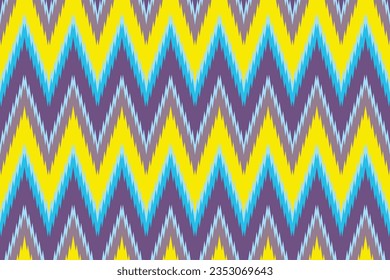 Ikat tribal Indian seamless pattern ethnic aztec fabric carpet mandala ornament native boho motif tribal textile geometric african american oriental traditional vector illustrations embroidery styles.