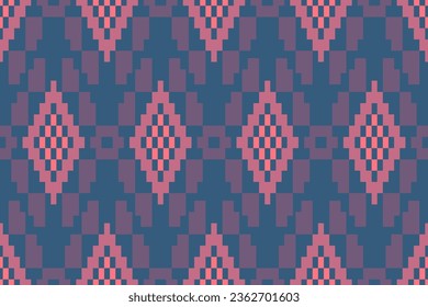 Ikat tribal patrón indio sin costuras alfombra de tela azteca étnica mandala adorno boho motif tribal textil geométrico africano americano oriental ilustraciones vectoriales tradicionales estilo bordado.