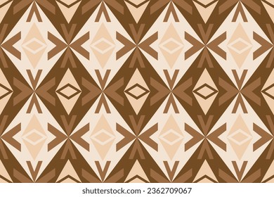 Ikat tribal Indian seamless pattern ethnic aztec fabric carpet mandala ornament native boho motif tribal textile geometric african american oriental traditional vector illustrations embroidery styles.