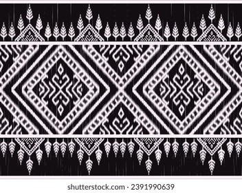 Ikat Tribal Pattern Aztec Art Symbol Background Abstract, ethnic, folk embroidery, geometric shapes, backgrounds, wallpapers, vector illustrations, prints, decorative, classical designs.