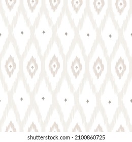 Ikat tye die boho vintage pattern seamless repeat vintage decor textile design organic hand made batik modern and trendy boho print beige brown