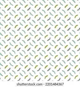 Ikat tye die boho patrón vintage sin fisuras repetido decoración vintage diseño textil biológico batik hecho a mano moderno y de moda boho impresión verde y azul sobre fondo blanco.
