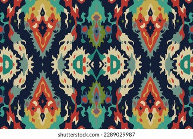 Íkat Patrón uzbeko sin costuras. Resumen de la antigua antigua línea tribal de la antigua tradición folk tradicional. Ornate elegante vintage retro moderno estilo minimalista para texturas de fondo textil.