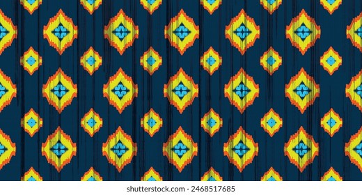 Ikat Vector Abstact Backdrop Design Fabric