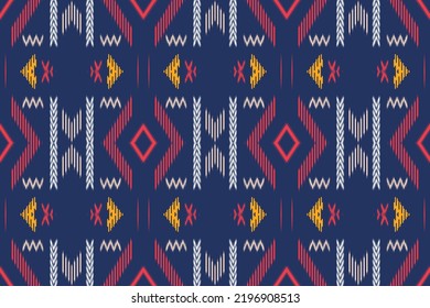 ikat vector Ethnic design drawing vector background art geometric colorful Ethnic Indian Aztec pattern floral tribal design simple modern traditional hand drawn border