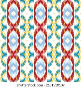 ikat vector geometric folklore ornament tribal ethnic vector texture seamless striped  seamless ethnic intricate ikat pattern background, Floral, Ornaments, 