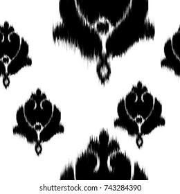 Ikat vector graphic pattern seamless design textile, fabric repeating background design for all web and print purposes
