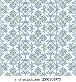 Ikat vector illustration seamless pattern, geometric boho design, motif ethnic handmade, Ikat ethnic tribal, for textile, art work, bed sheet, printing products 