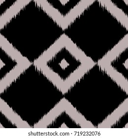 Ikat vector pattern seamless design textile, fabric repeating background design for all web and print purposes