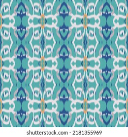 Ikat Vektor Nahtlose Muster traditionelle Damast-Designs in der Dekoration von Stoffen, Tapeten und Wohnungen   Damask Texture Ethnic Stamm Ikat Floral Damask
