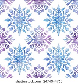 Ikat watercolor seamless pattern. with tile watercolors ethnic elements. Design element for sale banners, posters, labels, and gift wrapping paper.