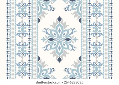 Ikat,Ikat pattern,Ikat floral pattern,Vector illustration,oriental ethnic embroidery,damask embroidery on white background,damask pattern.design for texture,fabric,clothing,decoration,print,scarf,sari