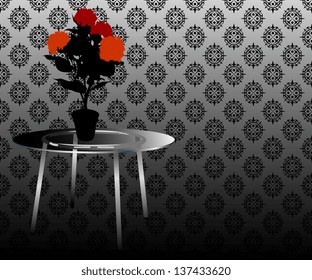 ikebana on table