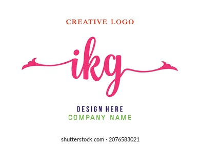 IKG lettering logo is simple, easy to understand and authoritative
