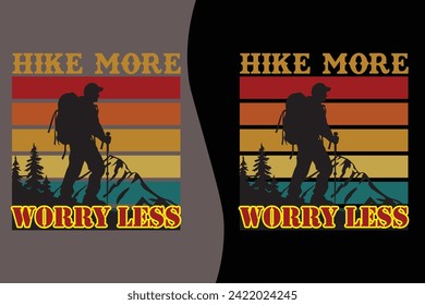 iking typography t-shirt design Vector Hiking t-shirt design Vector