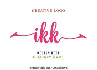 El logotipo de las letras de IKK es sencillo, fácil de entender y autoritario