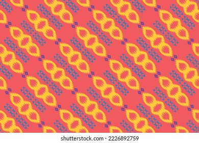 Ikkat or ikat Aztec batik textile seamless pattern digital vector design for Print saree Kurti Borneo Fabric border brush symbols swatches party wear