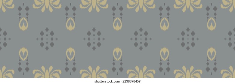 Ikkat or ikat Aztec batik textile seamless pattern digital vector design for Print saree Kurti Borneo Fabric border brush symbols swatches stylish