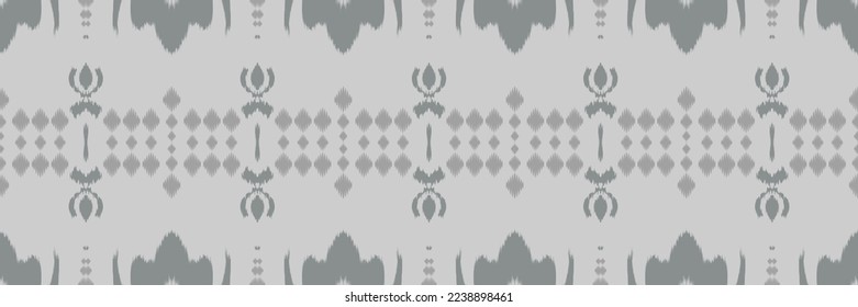 Ikkat or ikat Aztec batik textile seamless pattern digital vector design for Print saree Kurti Borneo Fabric border brush symbols swatches party wear
