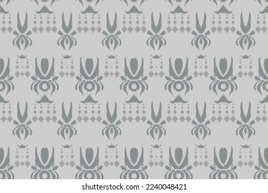 Ikkat oder ikat Aztec batik Textil-nahtlose Muster digitale Vektordesign für Print Saree Kurti Borneo Fabric Bürstensymbole Pinselstriche Swatparty Trageparkett