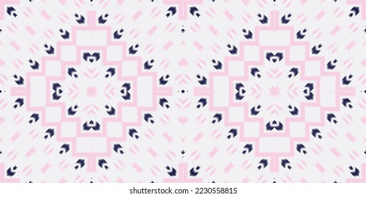 Ikkat or ikat background batik textile seamless pattern, Ikat Print digital vector design for Print saree Kurti Borneo Fabric border brush symbols swatches designer
