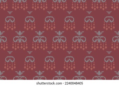 Ikkat oder kat Hintergrund Batik Textil-nahtlose Muster digitale Vektordesign für Print Saree Kurti Borneo Fabric Bürstensymbole Pinselstriche Swatparty Tragepark