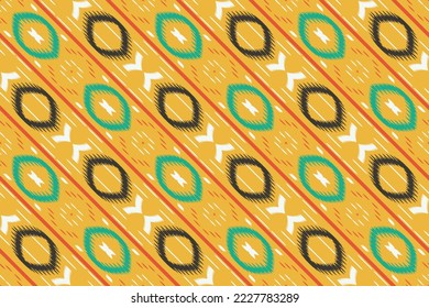 Ikkat o ikat chevron batik textil diseño vectorial digital sin fisuras para Print saree Kurti Borneo Símbolos de pincel de borde de tejido swatings algodón