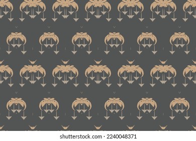 Ikkat or ikat chevron batik textile seamless pattern digital vector design for Print saree Kurti Borneo Fabric border brush symbols swatches cotton