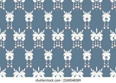 Ikkat or ikat chevron batik textile seamless pattern digital vector design for Print saree Kurti Borneo Fabric border brush symbols swatches designer