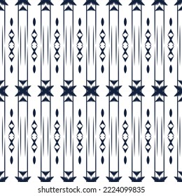 Ikkat or ikat designs batik textile seamless pattern digital vector design for Print saree Kurti Borneo Fabric border brush symbols swatches designer
