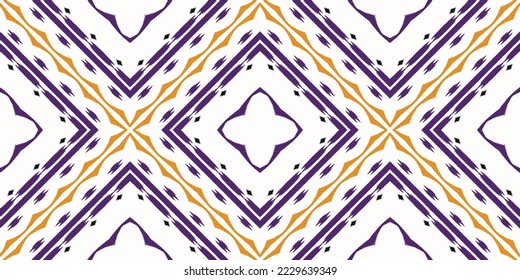 Ikkat or Ikat flowers tribal Africa Seamless Pattern. Ethnic Geometric Batik Ikkat Digital vector textile Design for Prints Fabric saree Mughal brush symbol Swaths texture Kurti Kurtis Kurtas