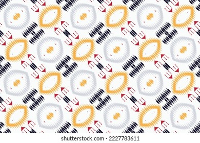 Ikkat o ikat imprimir batik textil diseño vectorial digital sin fisuras para Print saree Kurti Borneo Tejidos símbolos de pincel de borde swatches fiesta de desgaste