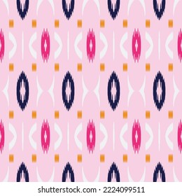 Ikkat or ikat prints batik textile seamless pattern digital vector design for Print saree Kurti Borneo Fabric border brush symbols swatches party wear