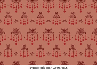 Ikkat or ikat prints batik textile seamless pattern digital vector design for Print saree Kurti Borneo Fabric border brush symbols swatches party wear