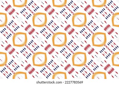 Ikkat or ikat stripes batik textile seamless pattern digital vector design for Print saree Kurti Borneo Fabric border brush symbols swatches stylish