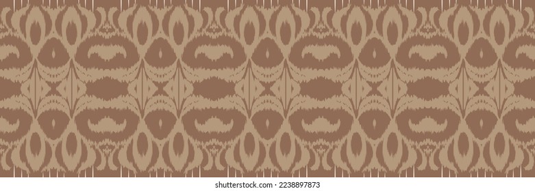 Ikkat or ikat vector batik textile seamless pattern digital vector design for Print saree Kurti Borneo Fabric border brush symbols swatches party wear