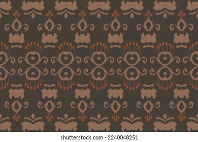 Ikkat or ikat vector batik textile seamless pattern digital vector design for Print saree Kurti Borneo Fabric border brush symbols swatches stylish