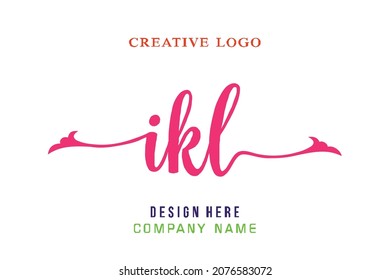 IKL lettering logo is simple, easy to understand and authoritative