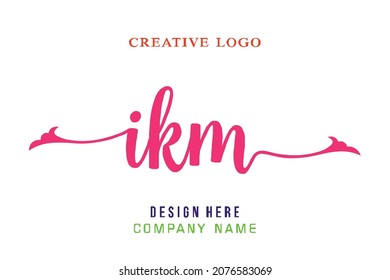 IKM lettering logo is simple, easy to understand and authoritative