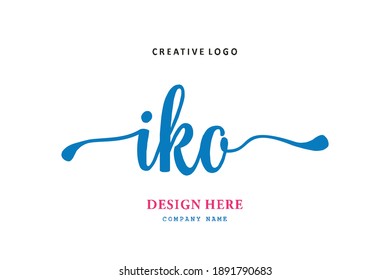 IKO lettering logo is simple, easy to understand and authoritative