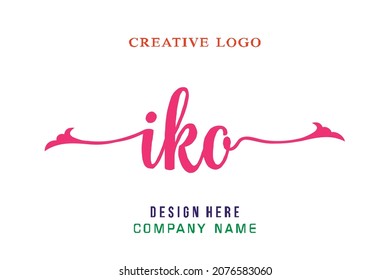 IKO lettering logo is simple, easy to understand and authoritative
