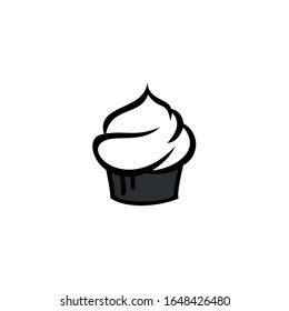 Ikon Cup Cake, Bakery Label, Baker Logo, Pie Icon, Baking Logo.