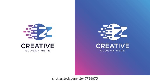 ikon logo Y awal teknologi digital