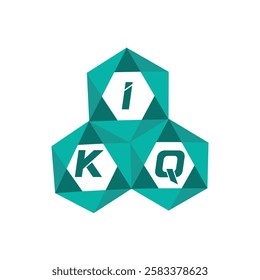 IKQ creative minimalist letter logo. IKQ unique vector initials alphabet letter logo design
