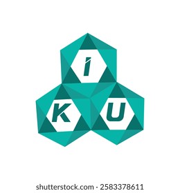 IKU creative minimalist letter logo. IKU unique vector initials alphabet letter logo design
