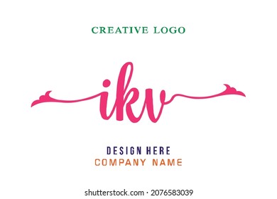 El logotipo de la inscripción IKV es sencillo, fácil de entender y con autoridad