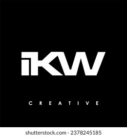 IKW  Letter Initial Logo Design Template Vector Illustration