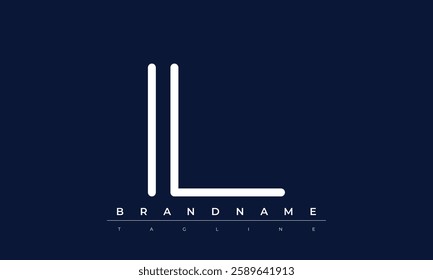 IL Abstract letter logo. This logo icon incorporate with abstract shape in the creative way